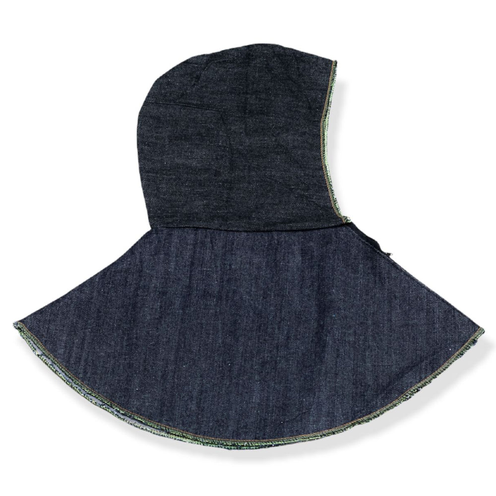 CAPUCHA DE MEZCLILLA CON CIERRE.