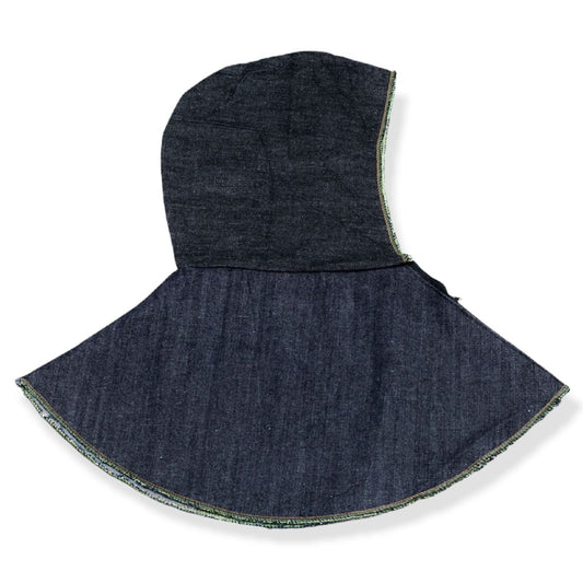 CAPUCHA DE MEZCLILLA CON CIERRE.