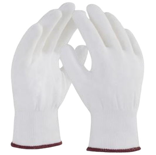 Guante Japones 100% Poliéster Blanco