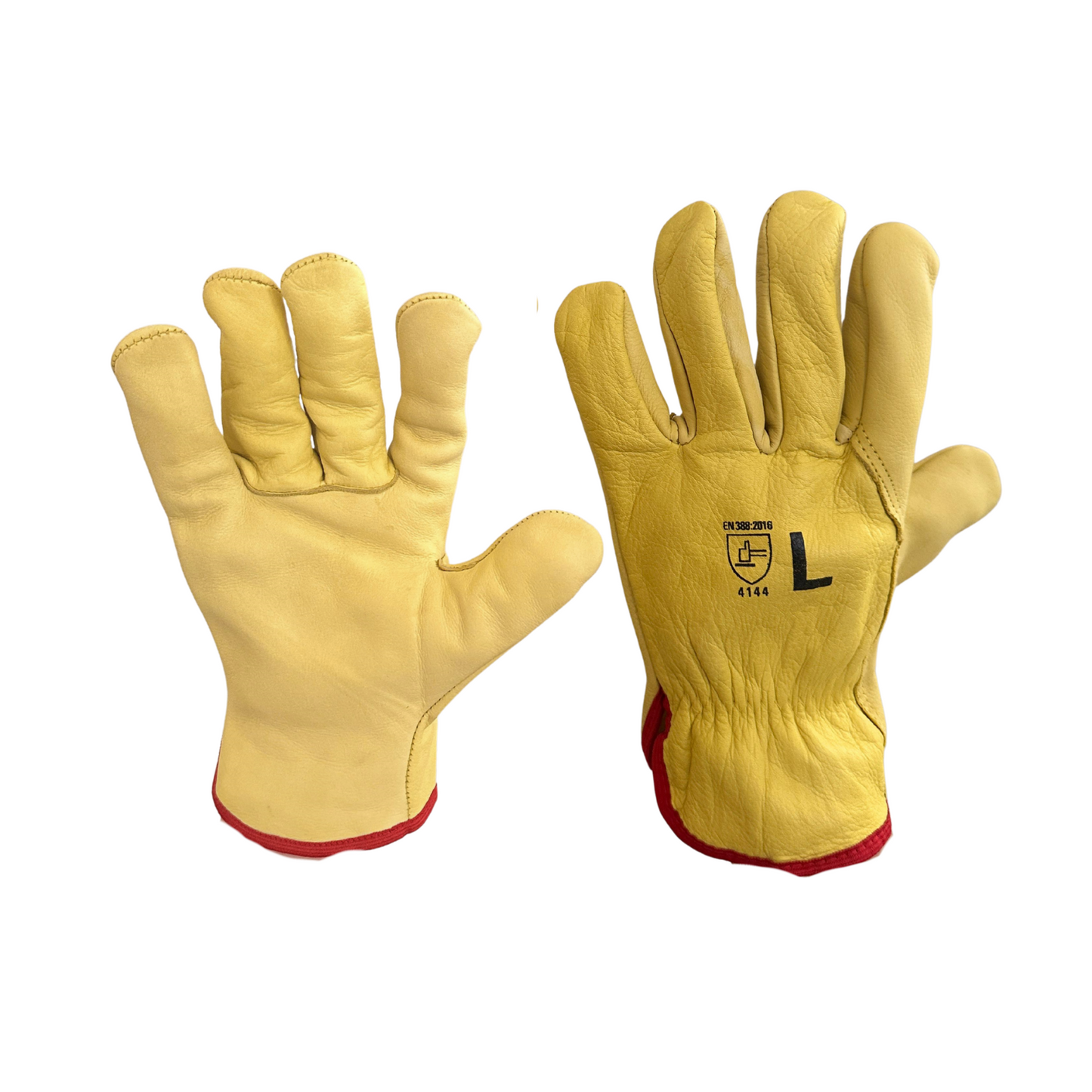 GUANTE ARGONERO AMARILLO PIEL DE RES CON ELÁSTICO