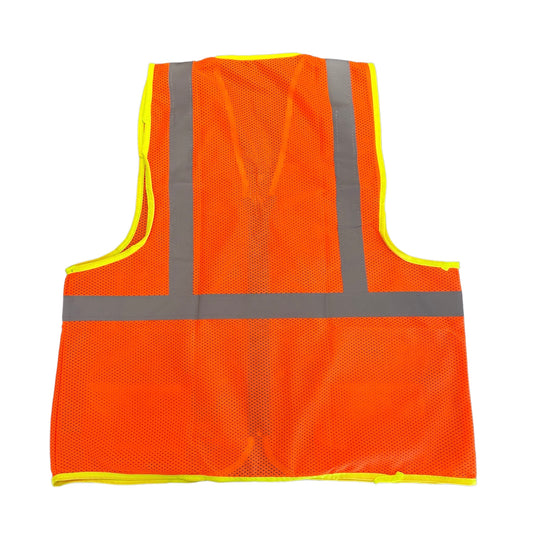 Chaleco Perforado Micro Prisma C/Bolsas Reflejante