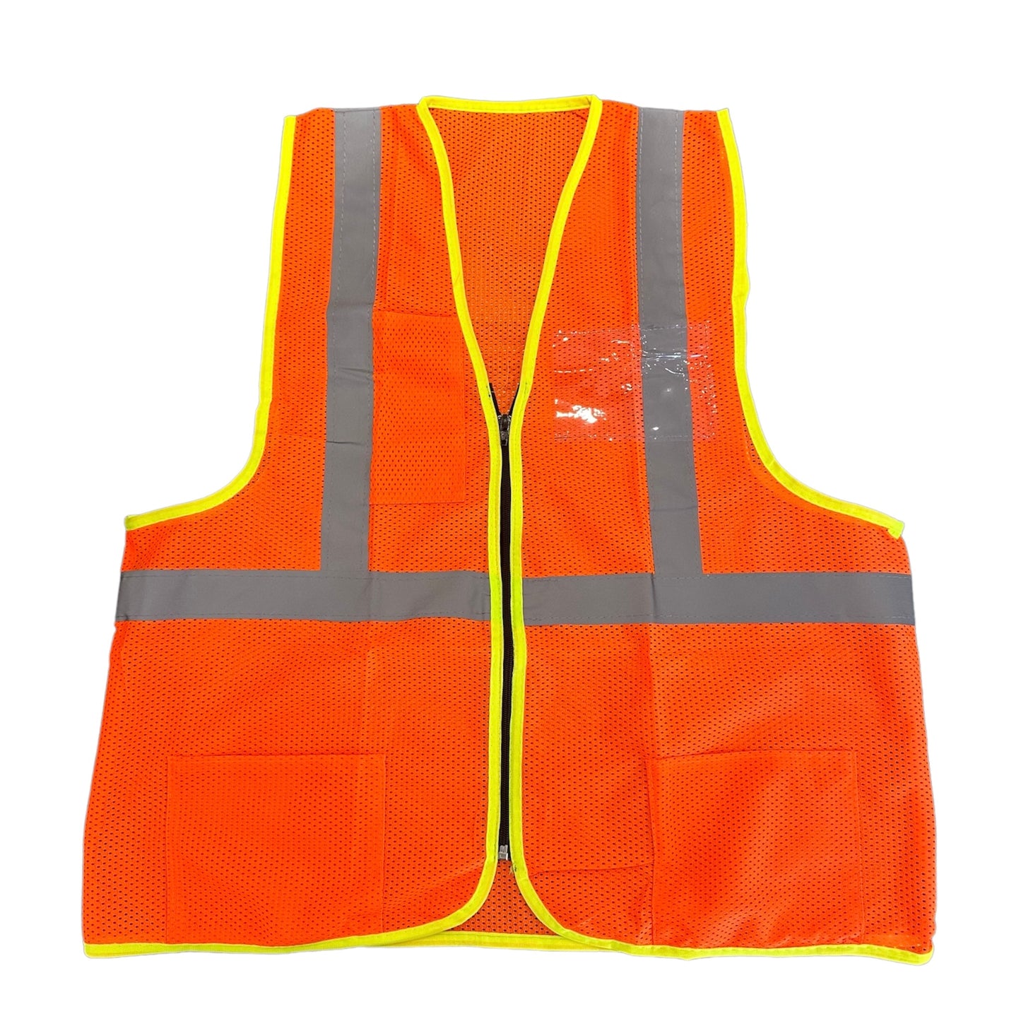 Chaleco Perforado Micro Prisma C/Bolsas Reflejante